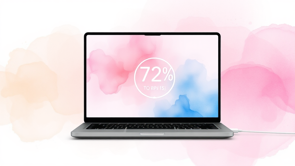 충전 성능, 직접 확인해 보니 (watercolor 스타일)