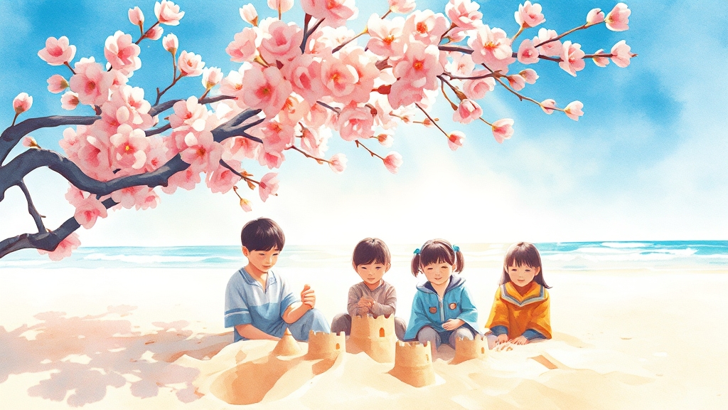 속초 근교 여행 (watercolor 스타일)