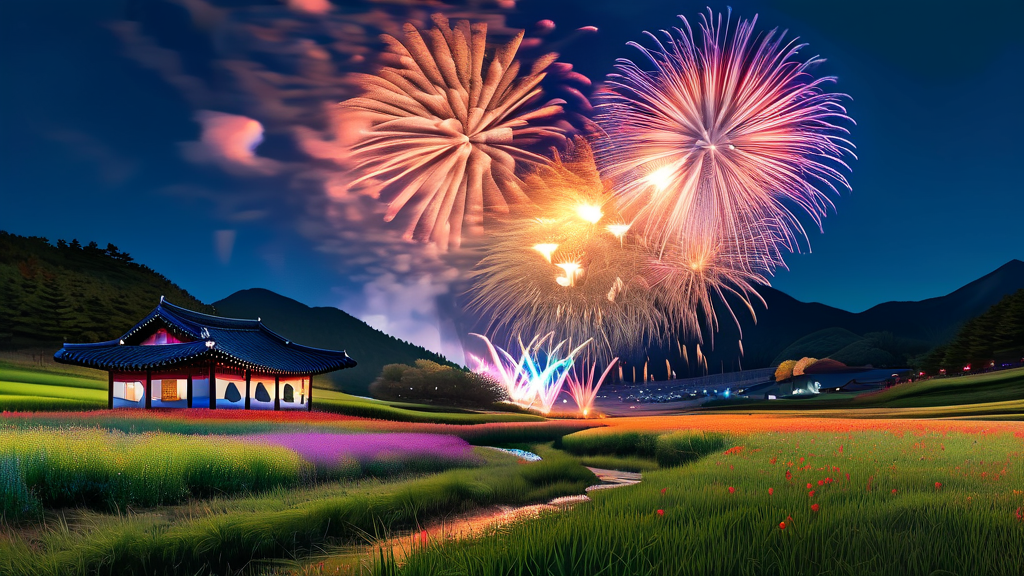 축제 일정 및 장소 안내 (realistic 스타일)