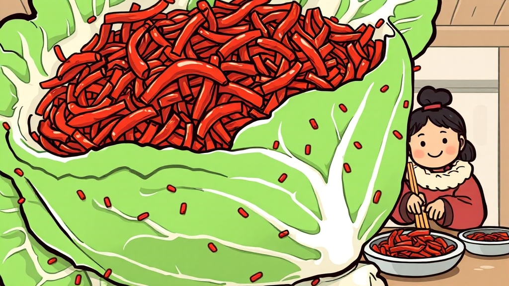 김장, 이제 자신감을 가지세요! (cartoon 스타일)