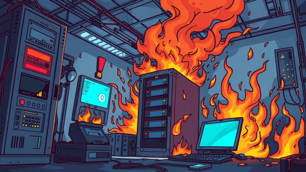 주요 시스템별 복구 완료 (cartoon 스타일)