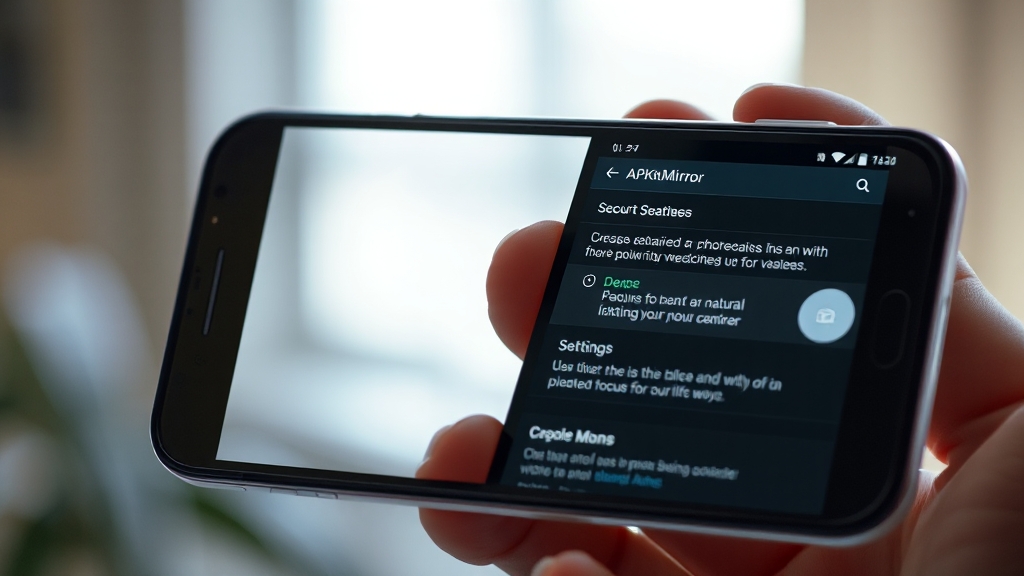 APK 파일, 안전하게 구하는 법 (realistic 스타일)