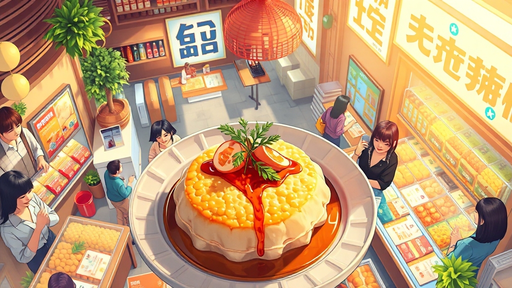 오마뎅 창업, 경쟁력과 성공 전략 (illustration 스타일)