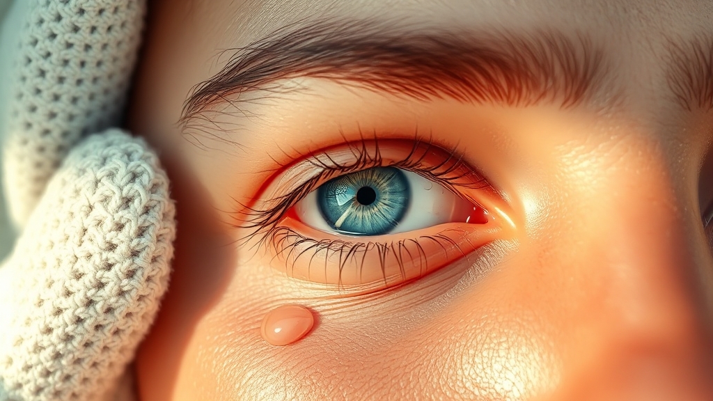 마이봄샘 기능장애와 다래끼 (realistic 스타일)