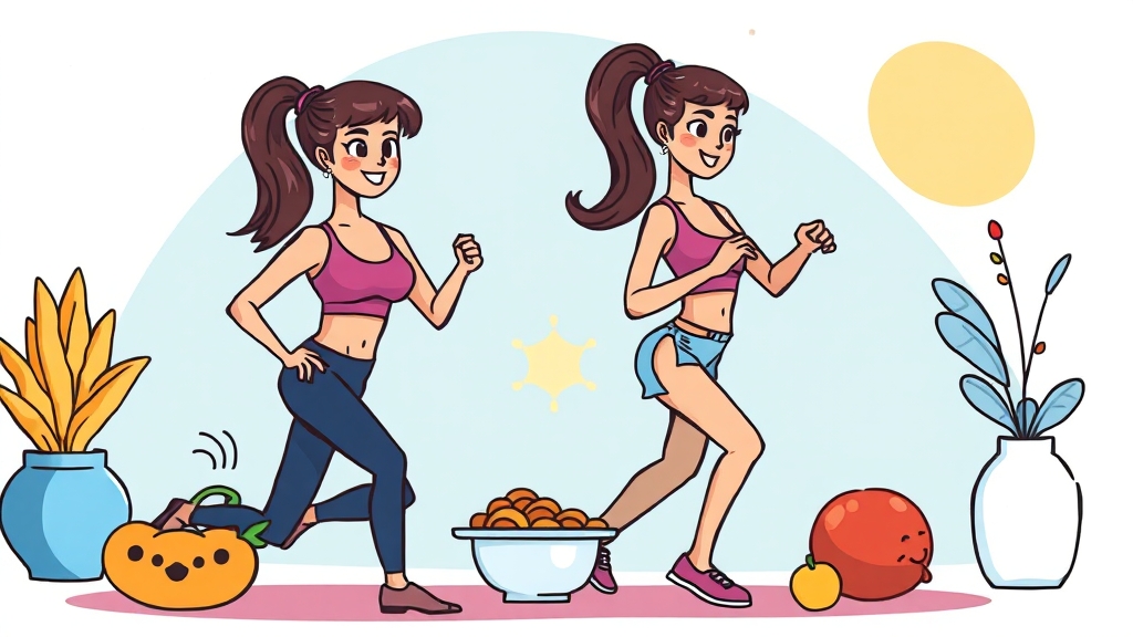 운동, 칼로리 소모 이상의 효과 (cartoon 스타일)