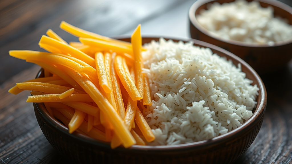 음식 온도와 가공도가 혈당에 미치는 영향 (realistic 스타일)