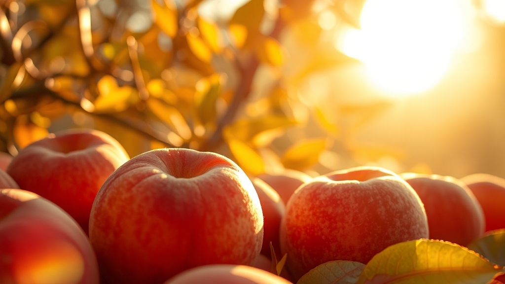 일반 복숭아와 차이점 (realistic 스타일)