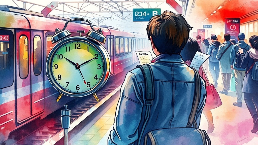 추석 기차표 예매 일정 (watercolor 스타일)
