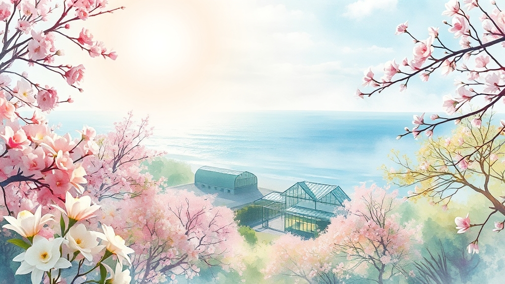 수목원 속 아름다운 정원들 (watercolor 스타일)