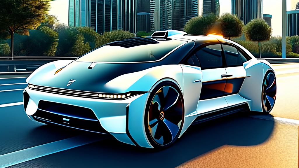 자율주행 기술 규제와 미래 자동차의 변화 (realistic 스타일)