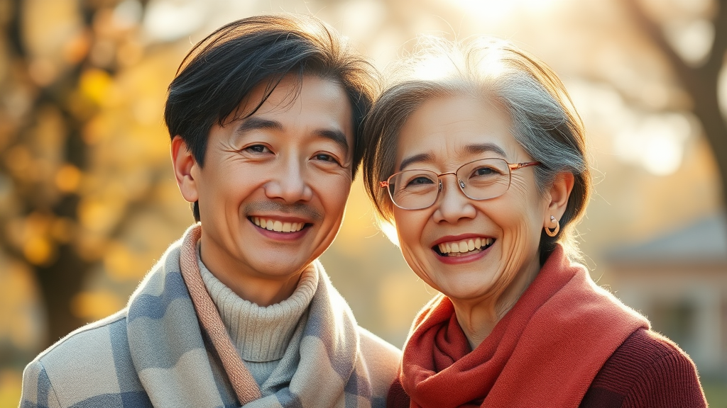 나이 차 극복 러브 스토리 (realistic 스타일)