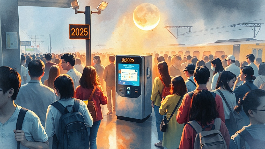 2025 추석 예매 일정 (watercolor 스타일)