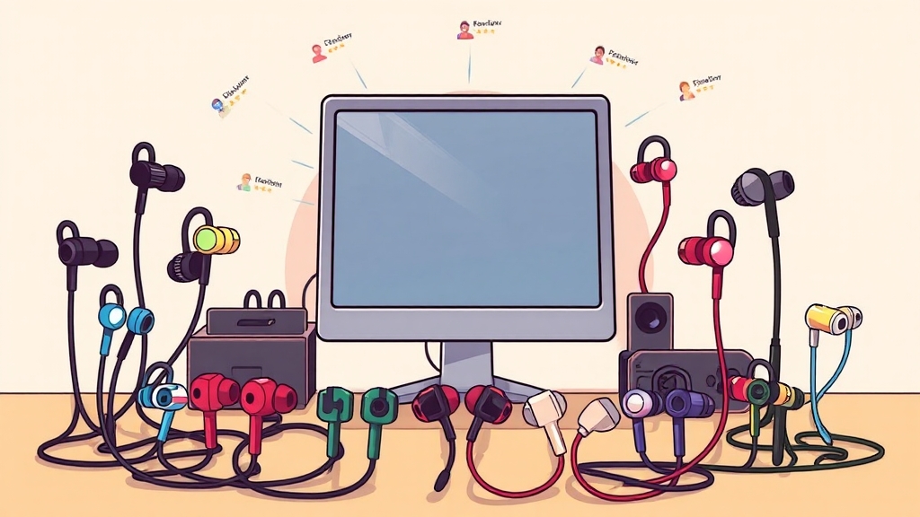 가성비 이어폰 추천 (2만원 이하) (cartoon 스타일)