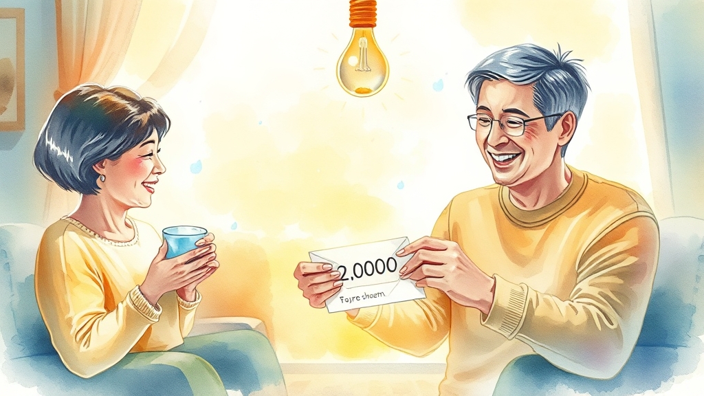공공요금, 이렇게 아끼세요! (watercolor 스타일)