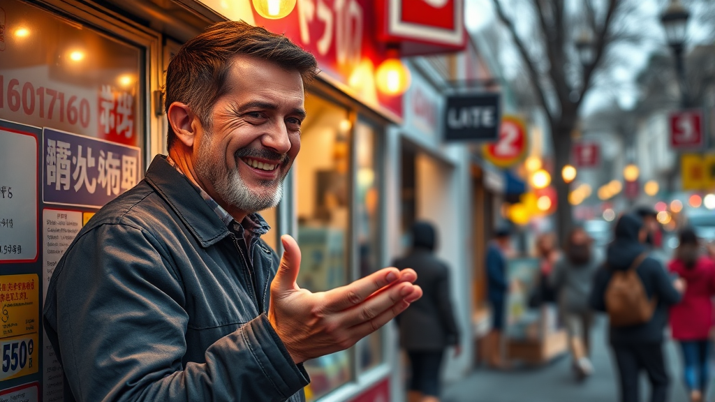 로또 판매점 선정 기준 (realistic 스타일)