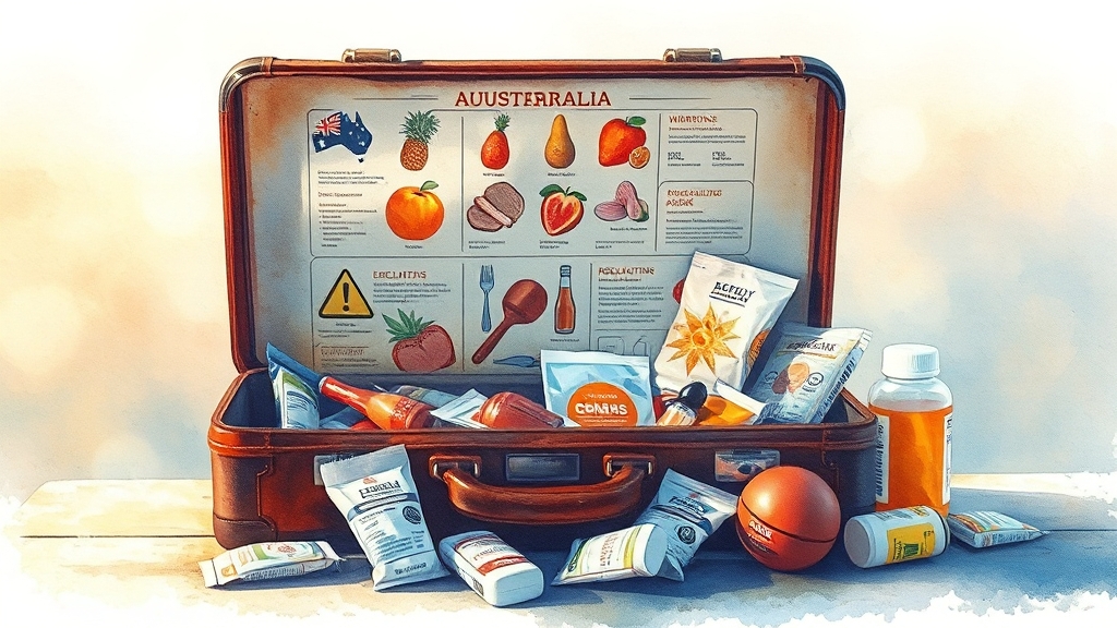 음식물/의약품 규정 (watercolor 스타일)