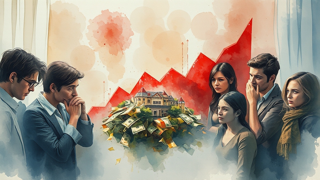 경제 및 금융 동향 (watercolor 스타일)