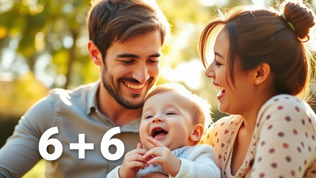 6+6 부모육아휴직제 (realistic 스타일)