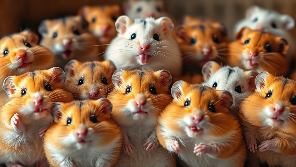 햄스터 종류와 특징 (realistic 스타일)