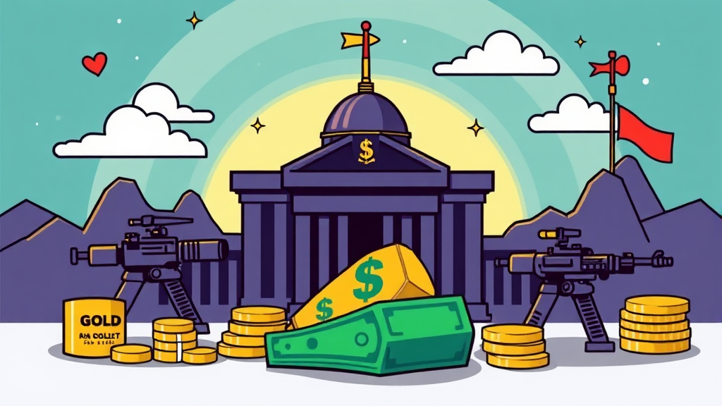 위기 상황 속 자산 생존 전략 및 투자 가이드 (cartoon 스타일)