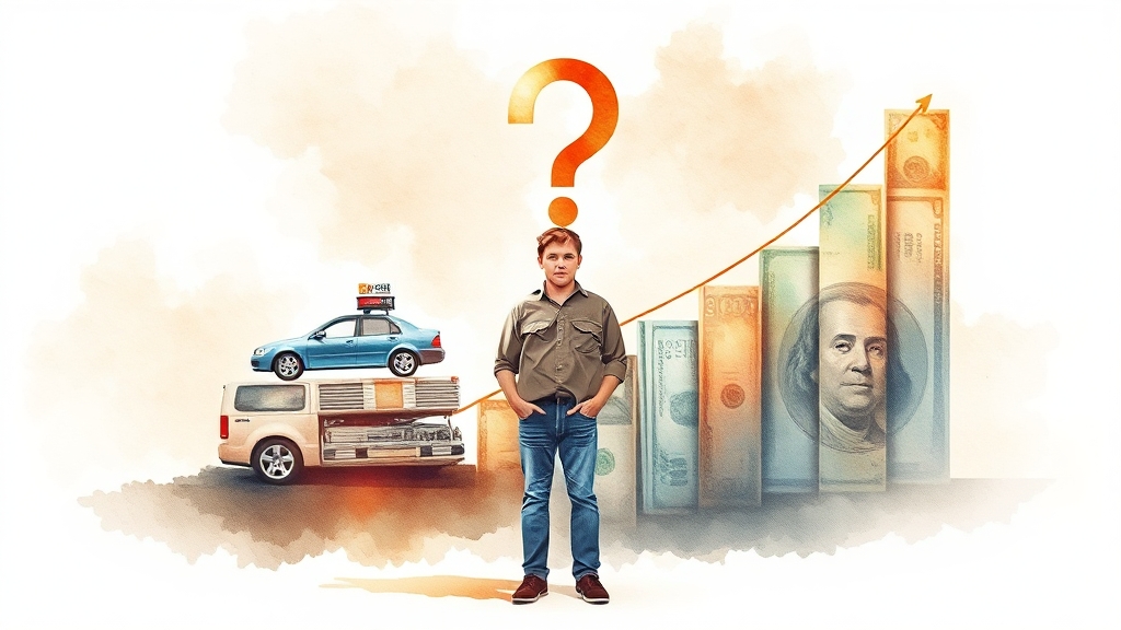 수리비 & 의료비 상승의 영향 (watercolor 스타일)