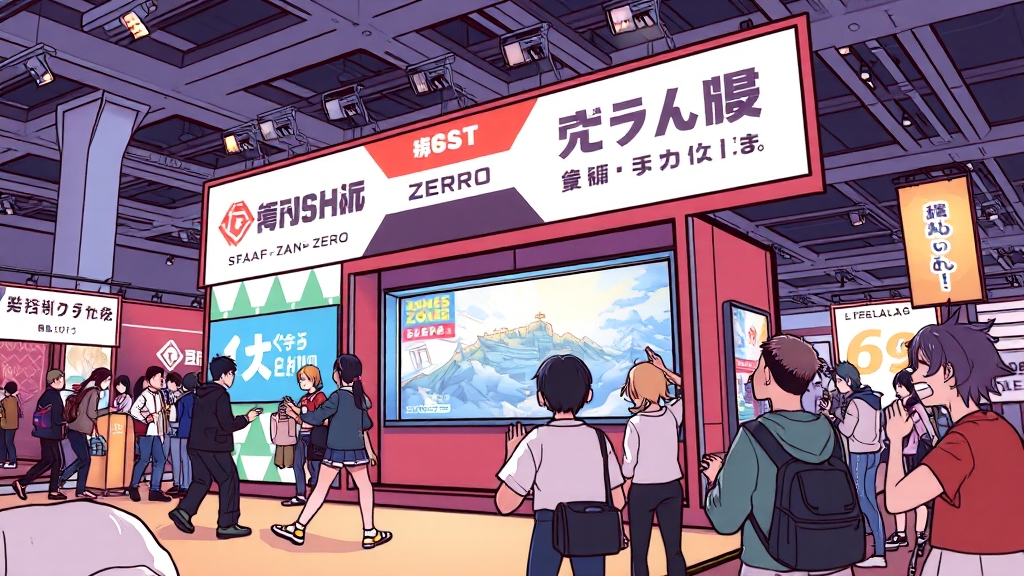 게임별 부스 및 체험 (cartoon 스타일)