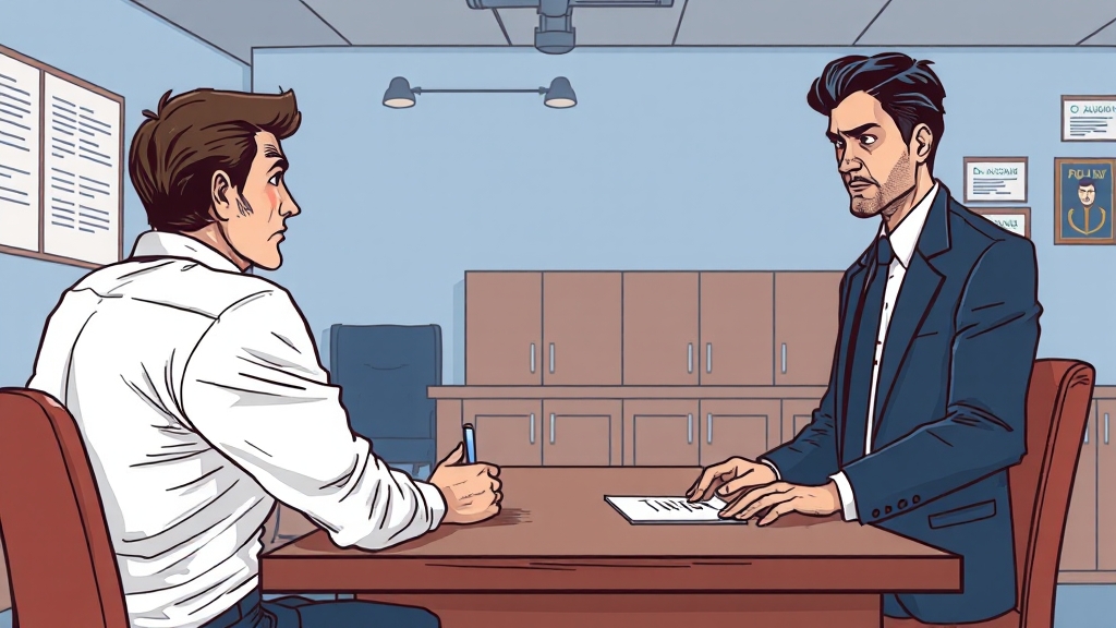 경찰 조사, 이것만은 주의! (illustration 스타일)