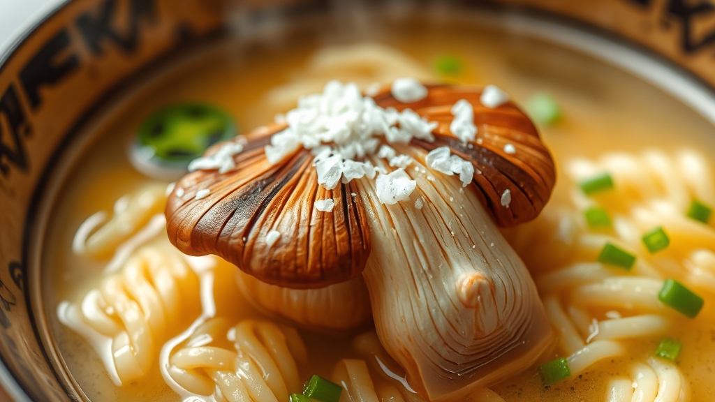 송이버섯 요리법 (illustration 스타일)