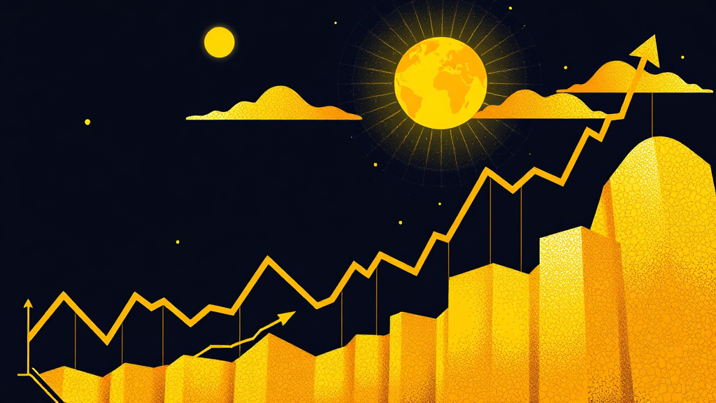 금값 변동: 주요 경제 이벤트 분석 (illustration 스타일)