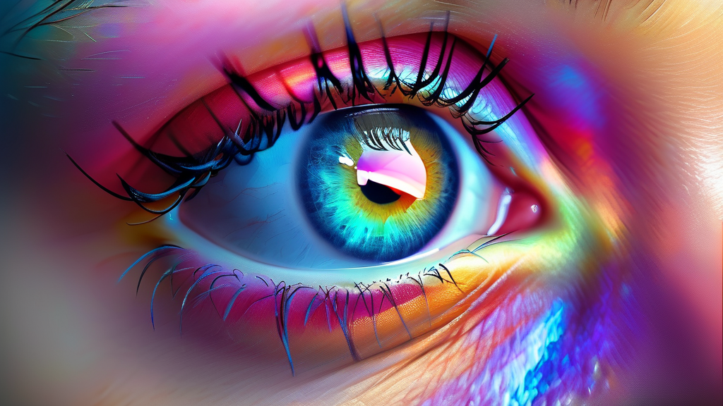 밤에 눈 침침한 이유: 안구 건강의 적신호 (realistic 스타일)