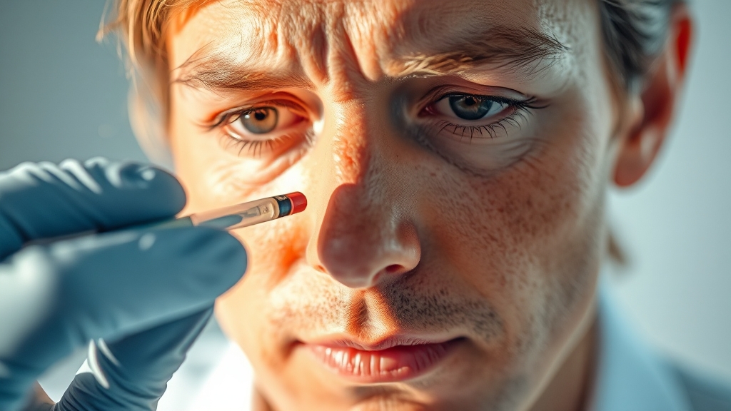 알레르기 비염 진단 방법 (realistic 스타일)