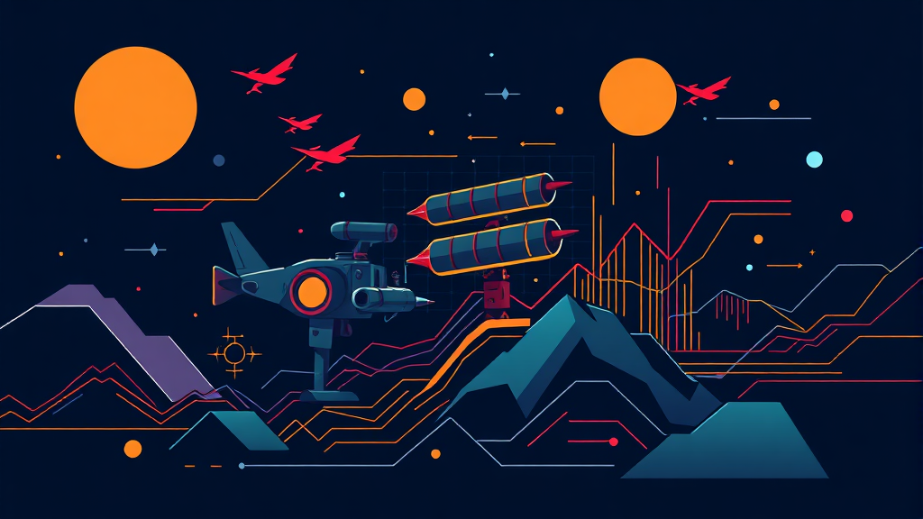 미래를 위한 현명한 방산 ETF 투자 가이드 (illustration 스타일)