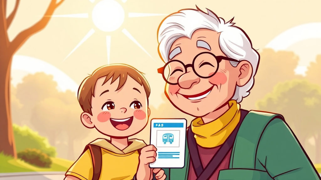 민생 안정 및 취약계층 지원 (cartoon 스타일)