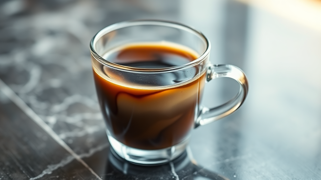 설탕과 포화지방: 믹스커피의 달콤한 함정 (realistic 스타일)