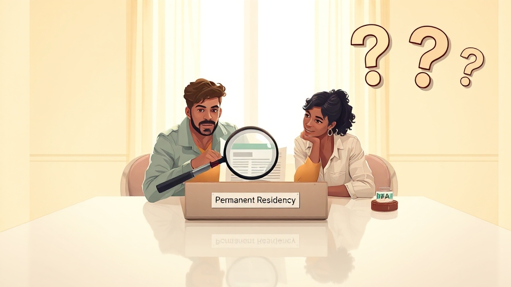 영주권 관련 Q&A (illustration 스타일)