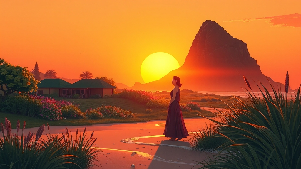 안면도 추천 코스 (illustration 스타일)