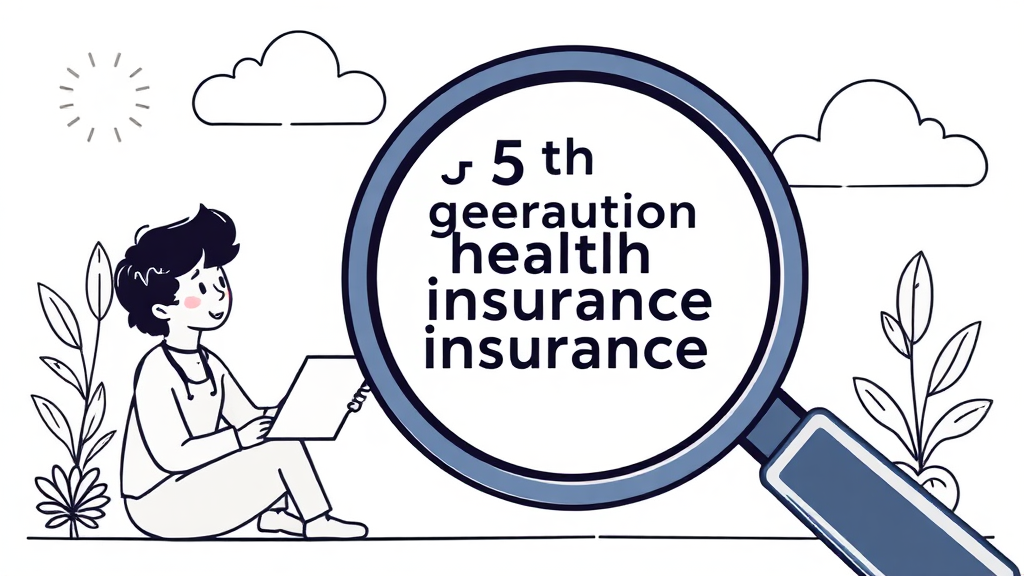 5세대 실손보험 주요 특징 (illustration 스타일)