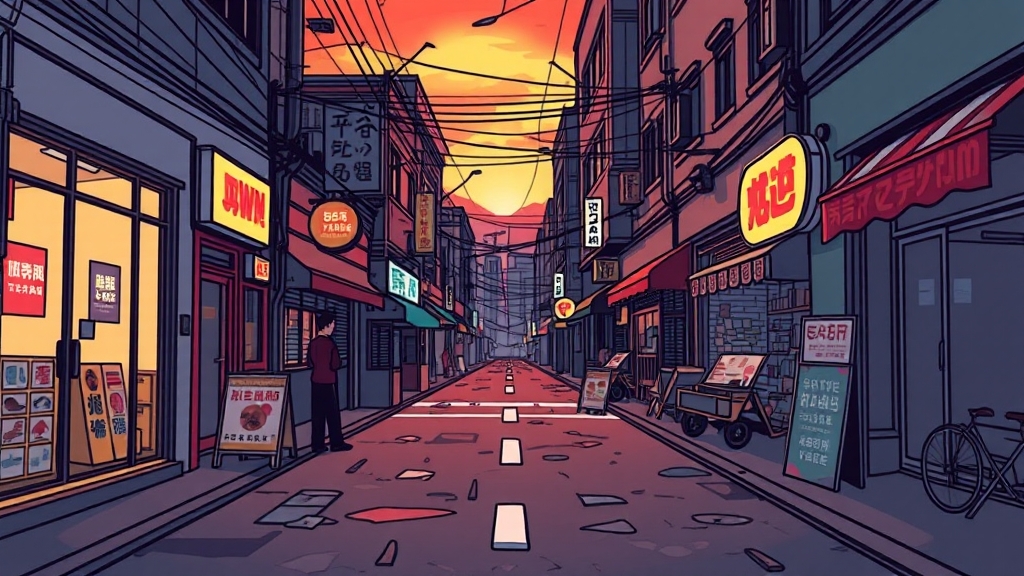 소상공인, 새벽 배송에 ‘생존’ 달렸다? (cartoon 스타일)