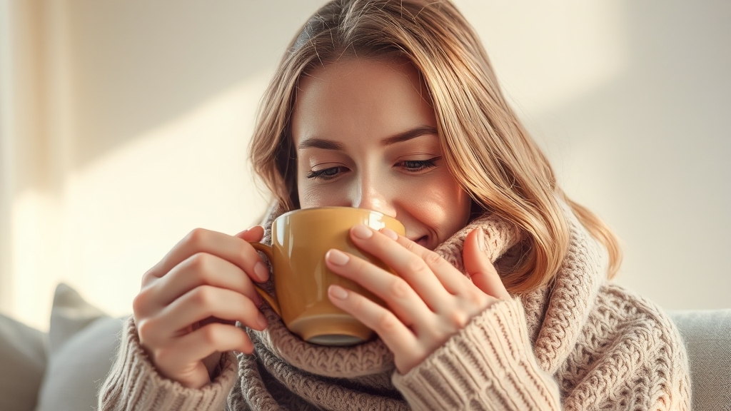 환절기, 왜 목 건강 관리가 중요할까? (realistic 스타일)