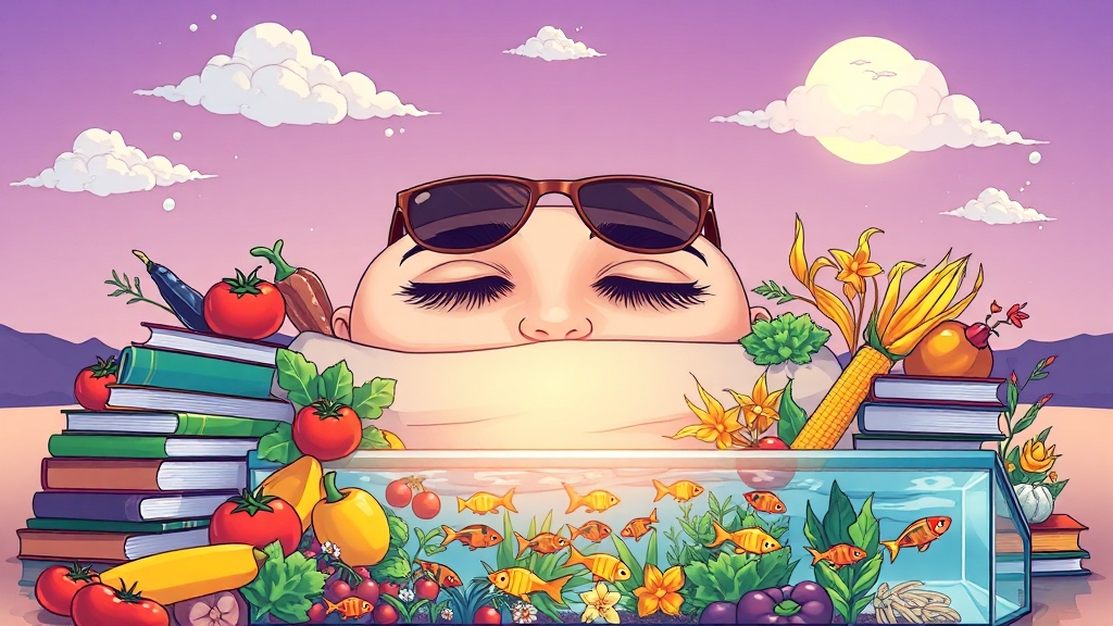 눈 건강을 위한 생활 습관 (illustration 스타일)
