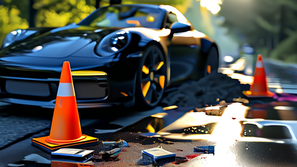 사고 처리, 보험 처리 vs 현금 수리 (realistic 스타일)