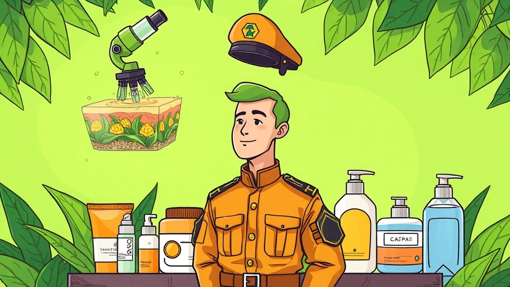 군 생활 필수템, 초간단 스킨케어! (cartoon 스타일)