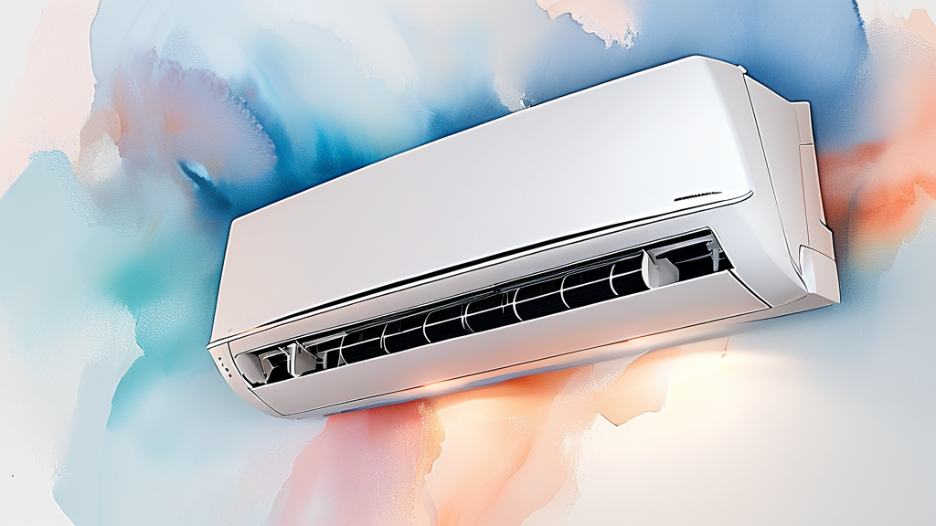 에어컨 이전 설치, 왜 중요할까요? (watercolor 스타일)