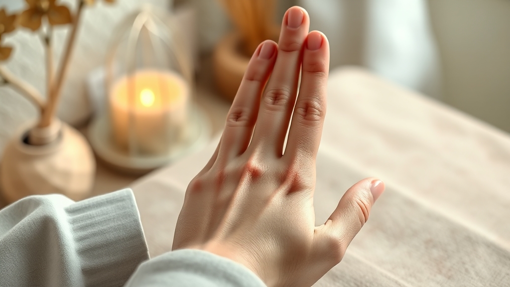 급체 시 자가 해결 (realistic 스타일)