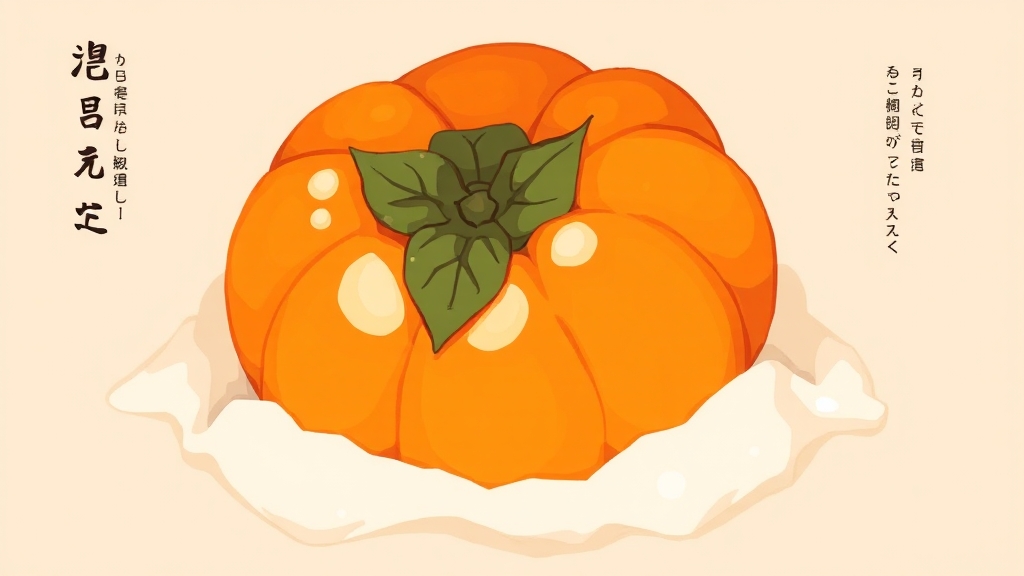 홍시 맛있게 즐기는 방법: 보관 & 활용법 (illustration 스타일)