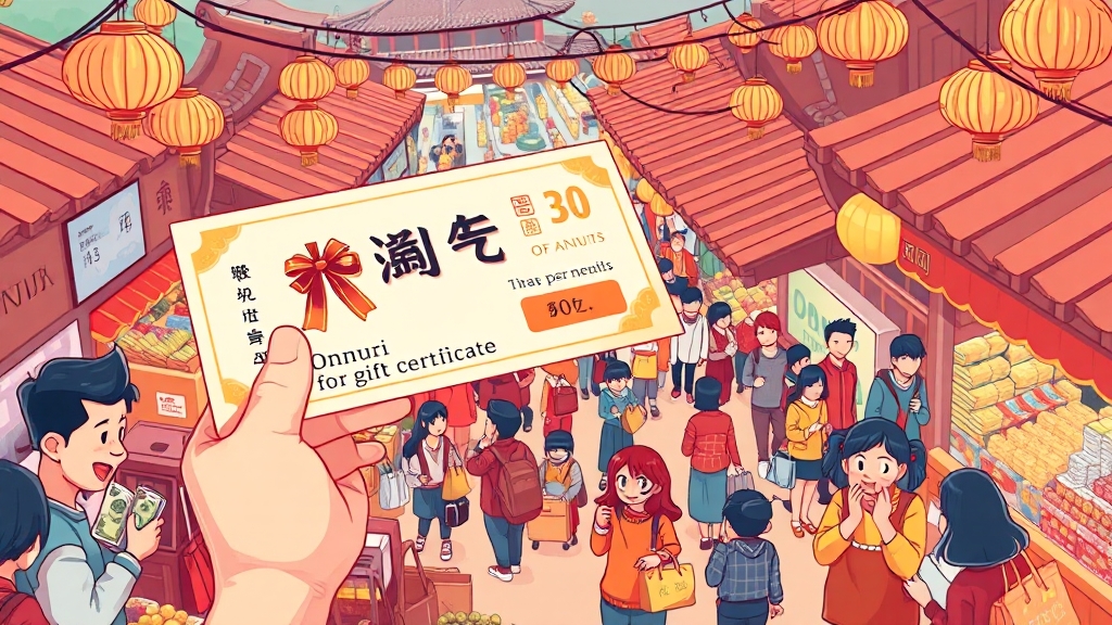 온누리상품권 종류별 혜택 분석 (cartoon 스타일)