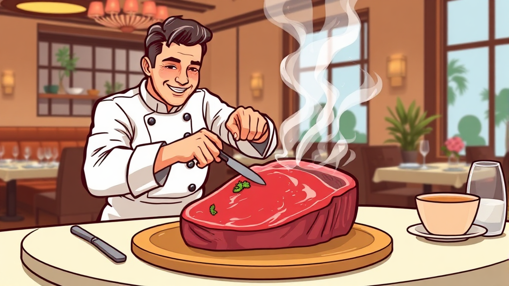 고급스러운 분위기와 특별한 서비스 (cartoon 스타일)