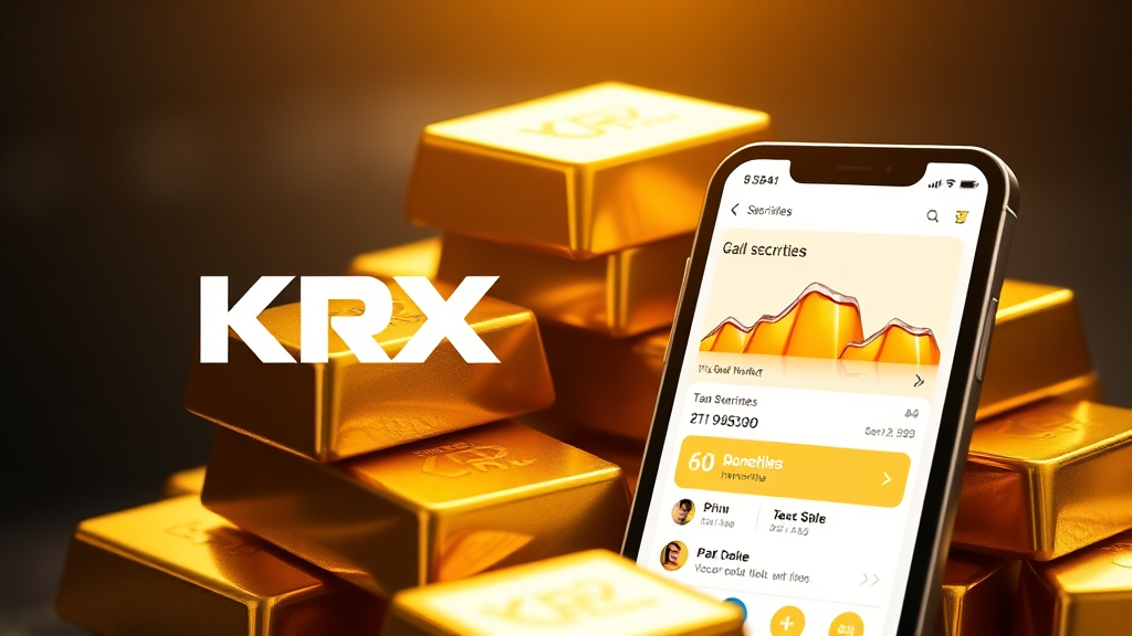 KRX 금시장, 거래 방법은? (realistic 스타일)