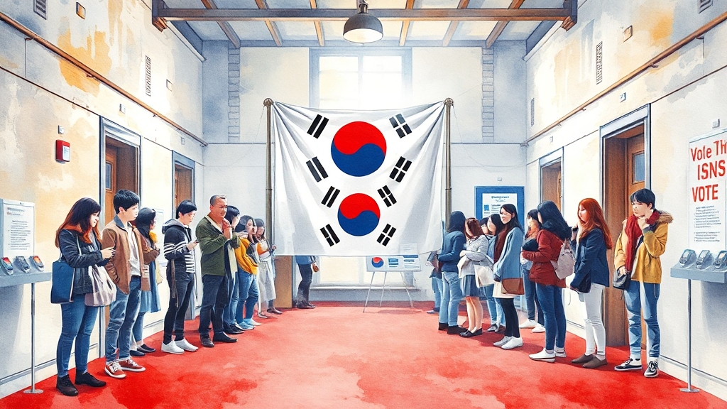 사전투표율 상승, 왜 중요할까? (watercolor 스타일)