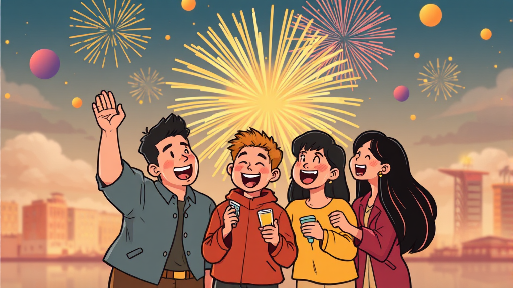 센스 있는 인사말 (cartoon 스타일)